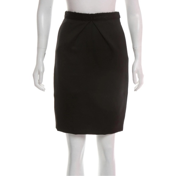 RODARTE Black Wool Pencil Skirt - Picture 1 of 8